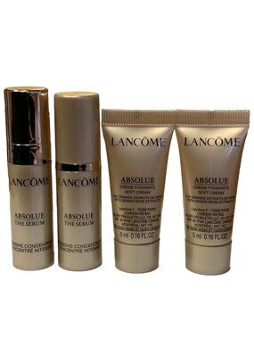 Lancome 4 Piece Absolue Soft Cream (2) & The Serum (2) 5ml each